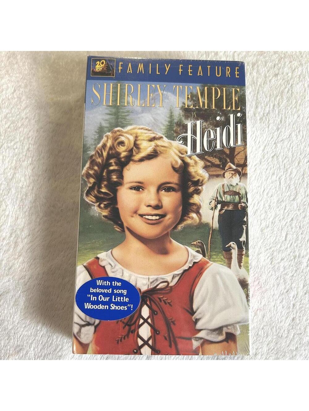 Shirley Temple Drama Musical HEIDI (1937) Sealed VHS Family Feature Colorized